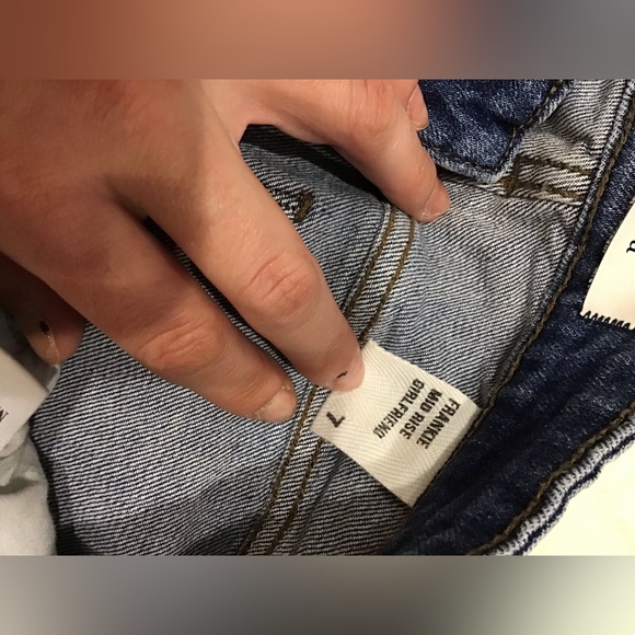 EUNINA- size 7 MID RISE girlfriend FRANKIE women’s denim jeans - Picture 4 of 8